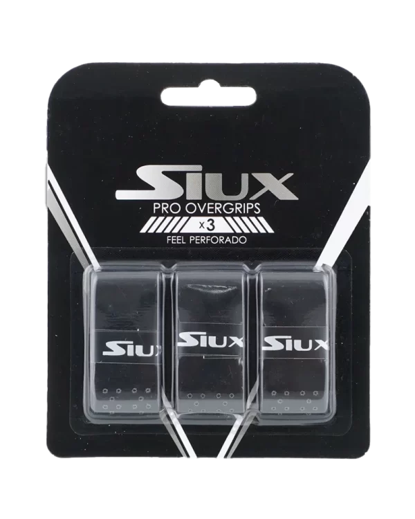 Siux Overgrip Pro Perforeret Sort 3 stk.